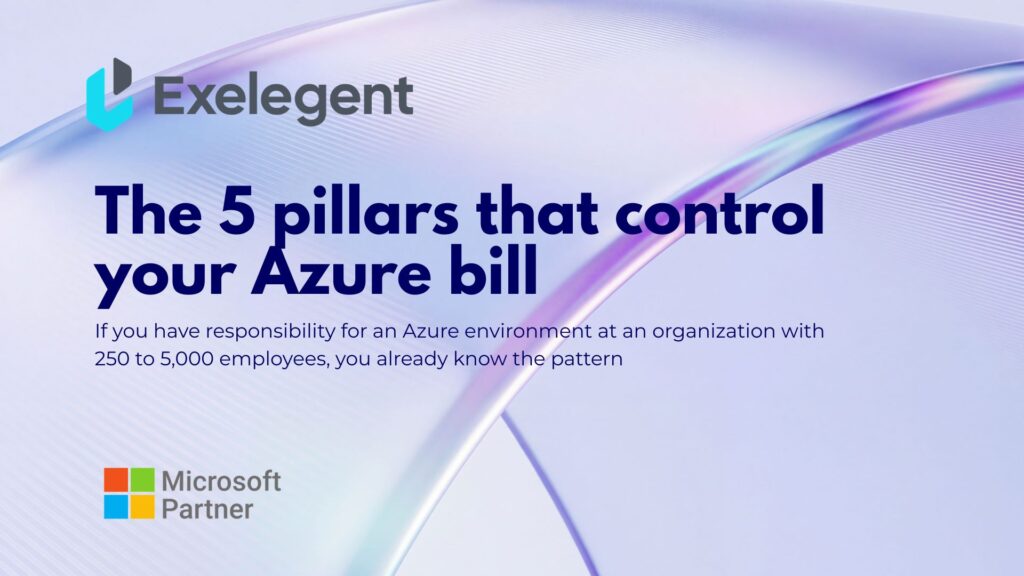 The 5 pillars that control your Azure bill 1 The 5 pillars that control your Azure bill